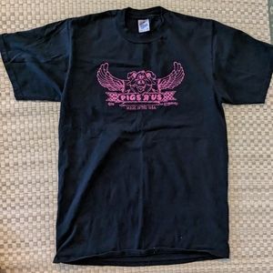 RARE VTG Pigs R' US Jerzees T-shirt Size Large Black Made in USA